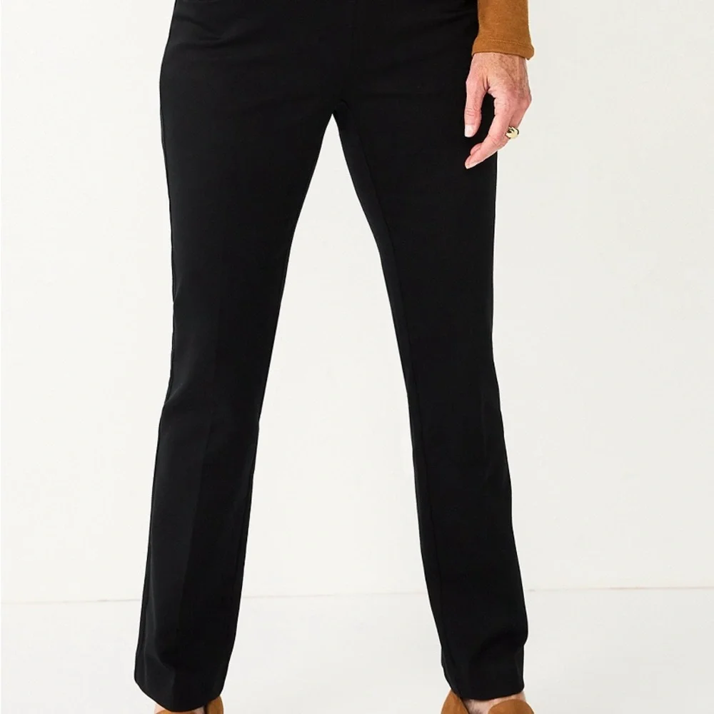 NWT women’s Croft & Barrow pull on bootcut pants SZ 8 - Picture 2 of 10